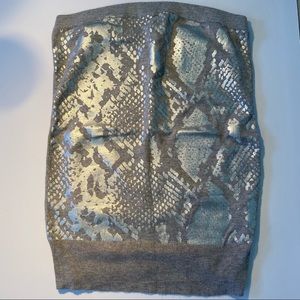 Y2K 90’s Express Metallic Snake Tube Top